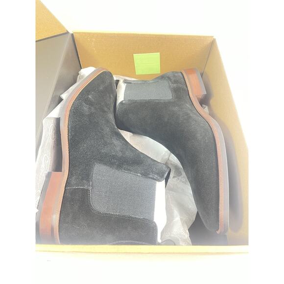 Vintage Foundry Co Boots Mens Size 10 Black Evans Suede Chelsea Ankle New Box main image 9